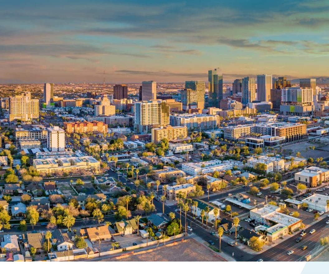 Downtown Phoenix skyline — regional context